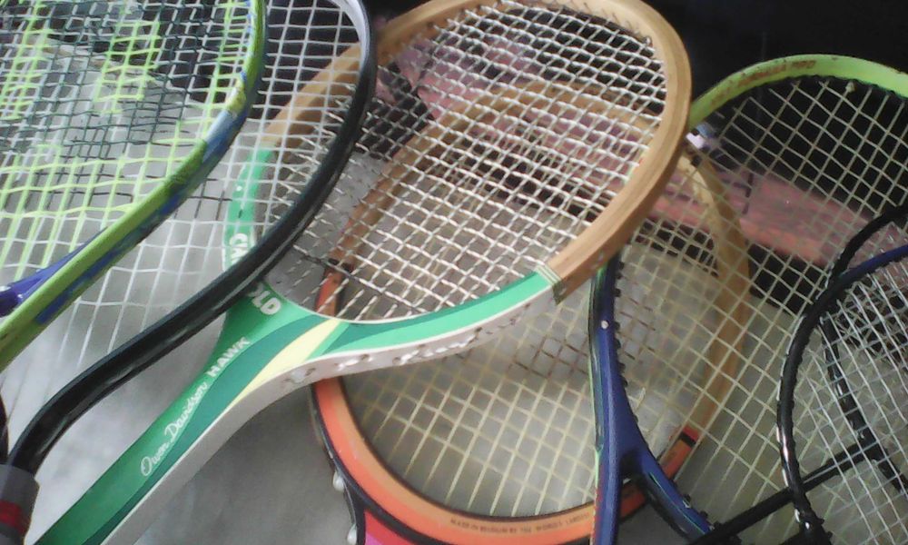 Palete tenis de camp din lemn si carbon ca noi