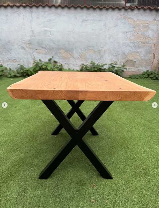 Masuta de cafea din stejar masiv | 80x60 cm | transport gratuit