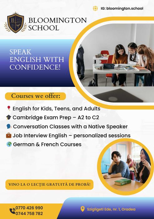 Meditatii Engleza, Germana, Franceza