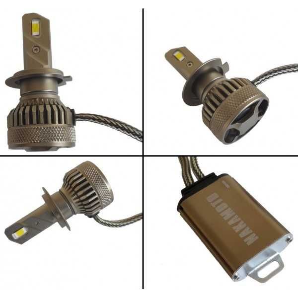 Комплект LED крушки Automat, Диодни крушки H4, 12V, 24V, 60W, 6000K