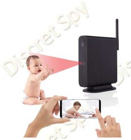 Camera ascunsa in router fals, Wi-Fi, Full HD 1080, senzor PIR,