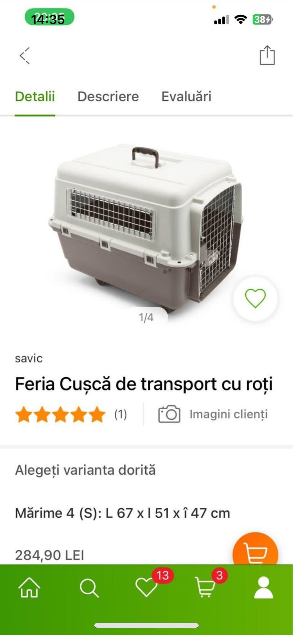 Cușca de transport pentru câini mare