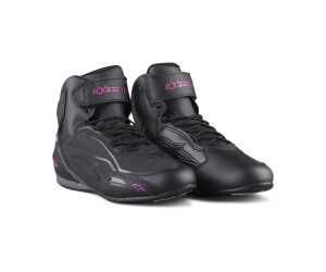 Дамски Мото боти ботуши ALPINESTARS FASTER-3 BLACK/FUSCHIA 36-40