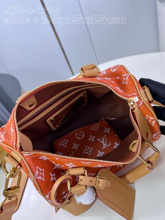 Geanta Louis Vuitton orange 25cm, tip Premium