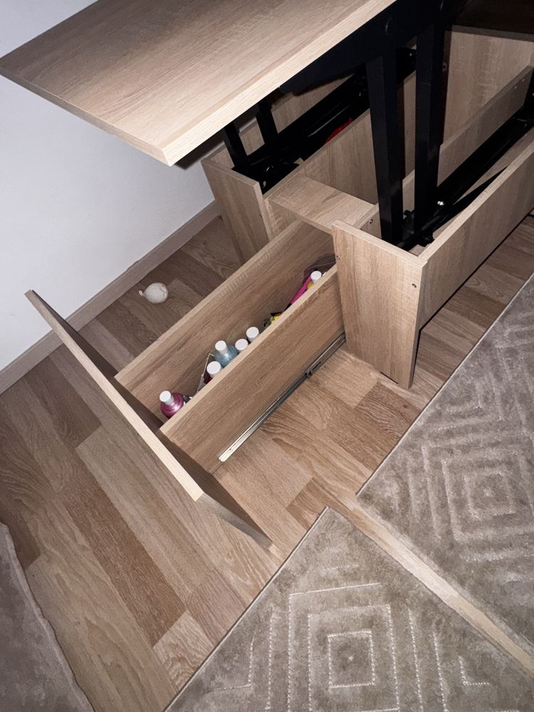 Vand masa cafea extensibila trio dreptunghiulara