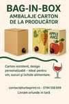 Cutii BAGinBOX pentru suc de mere, vin, aronia, fructe de padure