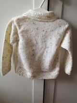 Set 2 jersee tricotate de mana, bebe 3-6 luni (handmade)