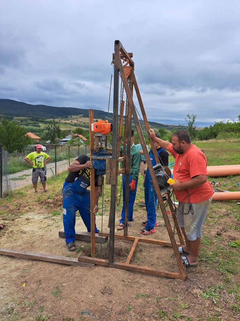 Puțuri, foraje, denisipari de mici si mari adâncimi oriunde in țară