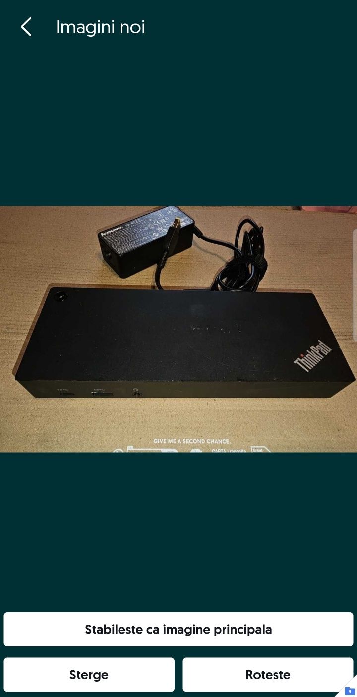 Lenovo Thinkpad  Hybrid USB C DUD9011D1 cu incarcator.
