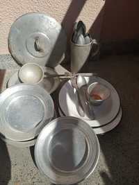 Aлуминиеви чинии, прибори, канче, чашка и др