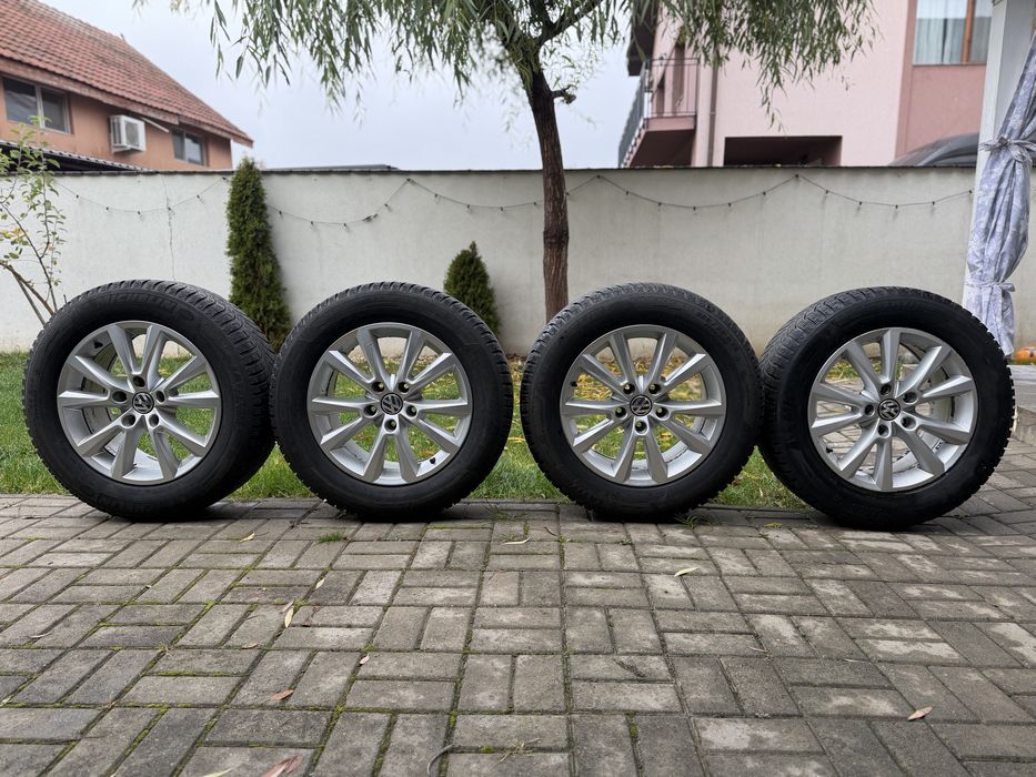 Jante + Cauciucuri iarna 255/55/18 Volkswagen Touareg 5x112 ET 53