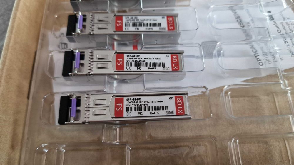 4 x Modul SFP 1000BASE SFP 1490/1310 10km