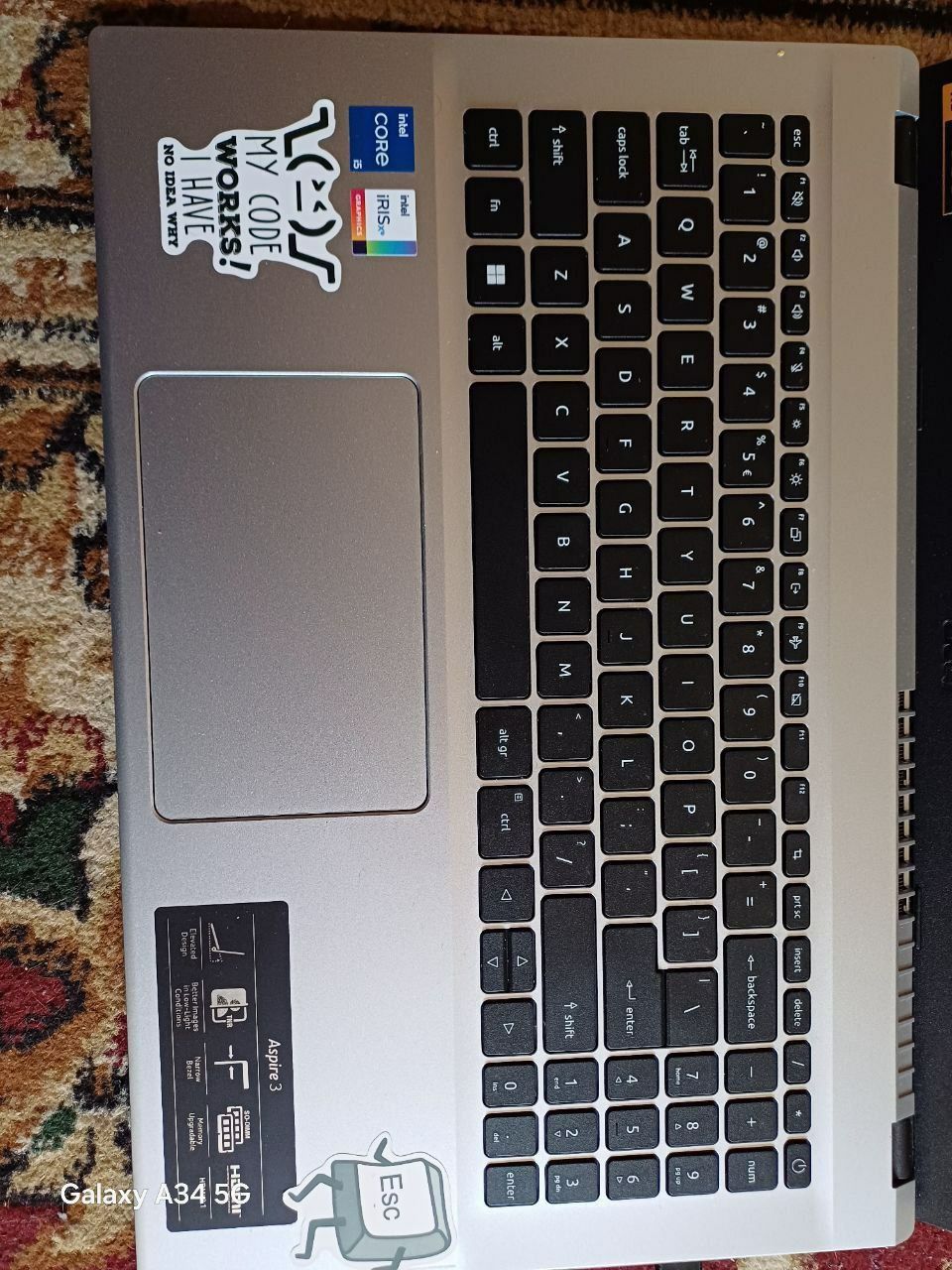 Noutbuk acer core i5 8/512