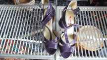 vand sandale Tamaris mov cu auriu, marimea 38