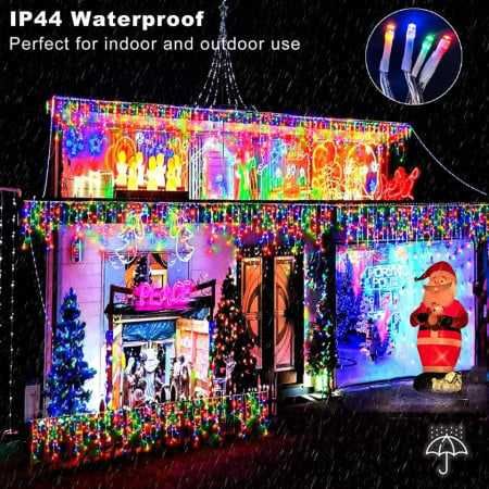 Instalatie Turturi 7033C, 300 LED-uri, Colorate, 12 metri