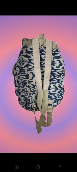 rucsac mare alb/albastru