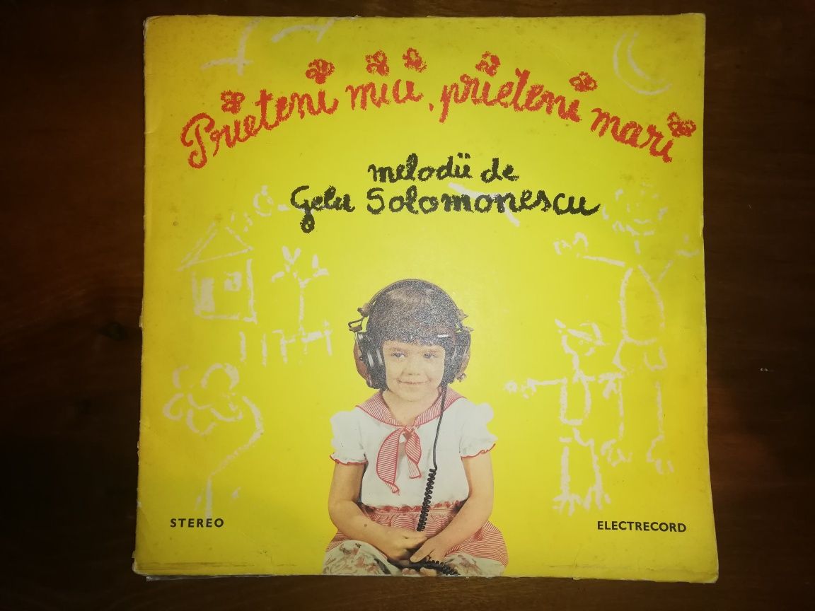 Disc vinil pick up melodii Gelu Solomonescu muzica copii