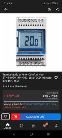 Termostat Comfort Heat ETN4-1999,