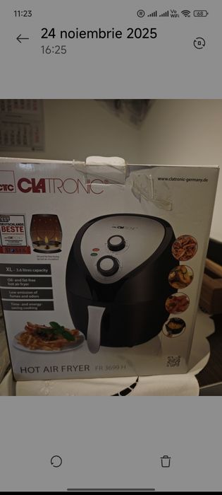 Friteuza cu aer cald