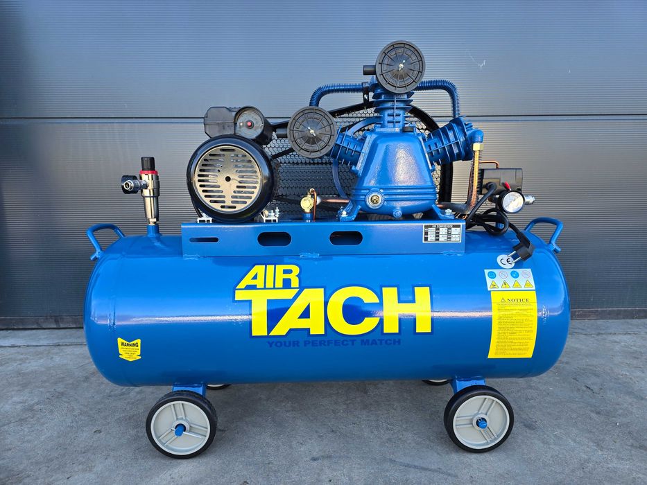 2025 Компресор за въздух 120L 4 НР 3 кв 12 бара усилен дебит - 480 л/м