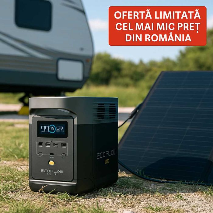 Generator EcoFlow Delta 2 1800W – Energie pentru Casă și Camping