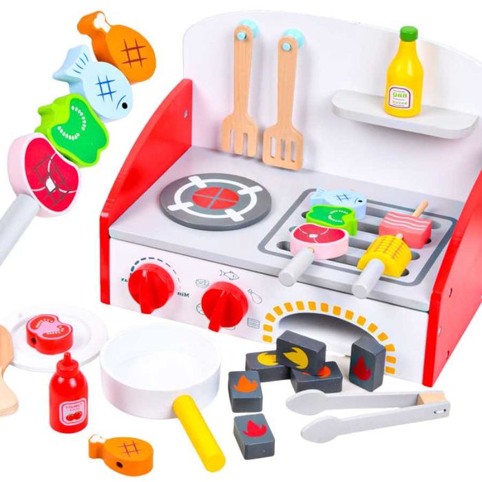 Дървено детско барбекю