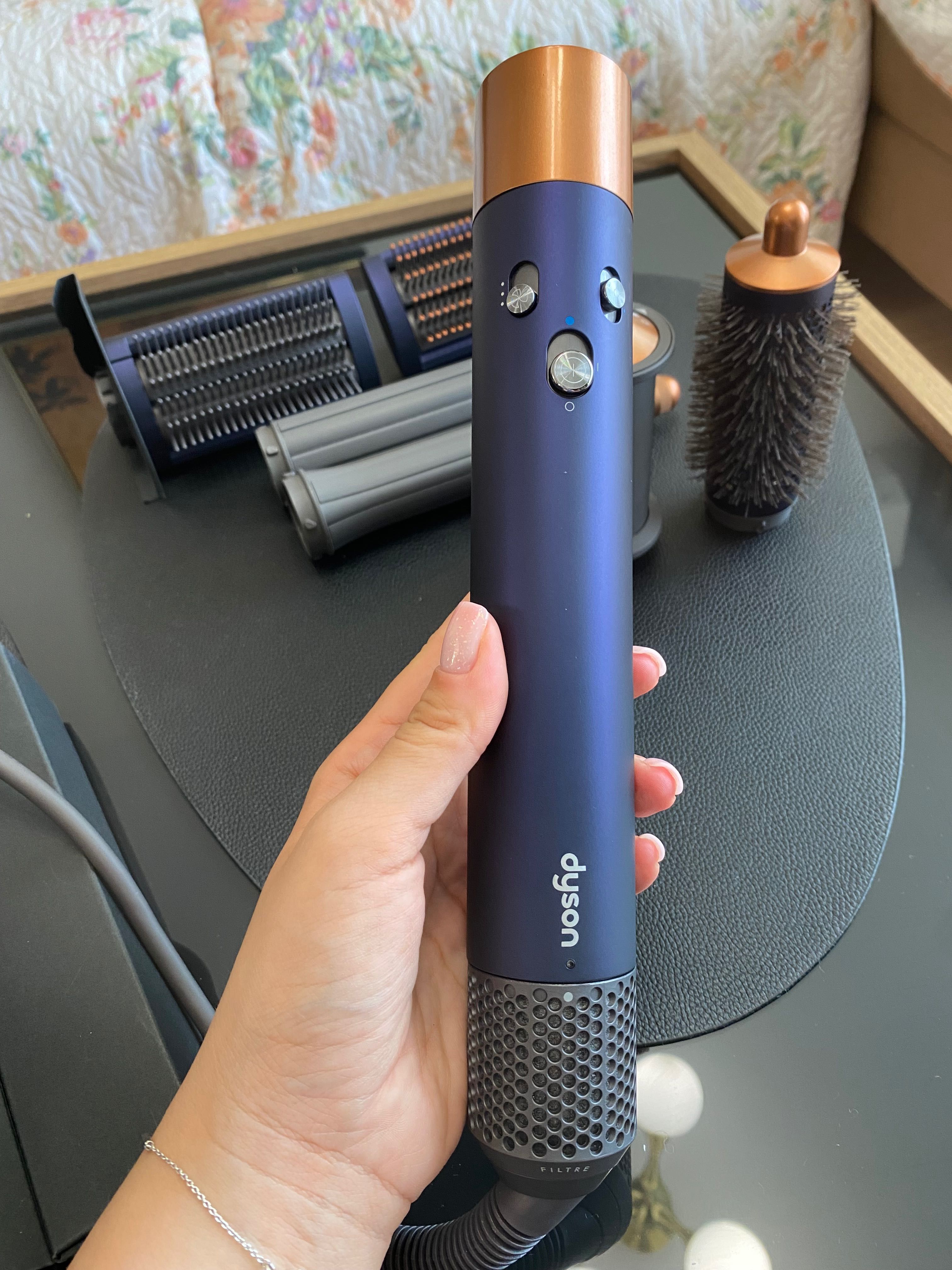 Dyson Airwrap Complete Long HS05 Multistyler, Prussian Blue/Copper