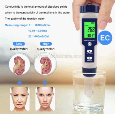 5 в 1 TDS/EC/PH/соленость/измеритель температуры цифровой