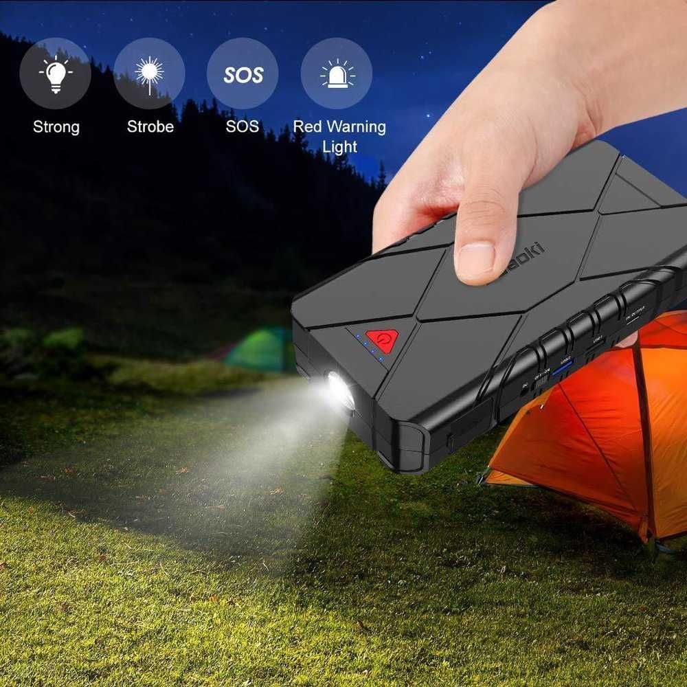 SUAOKI U18 1200A 16000mAh Стартер за автомобил с компресор
