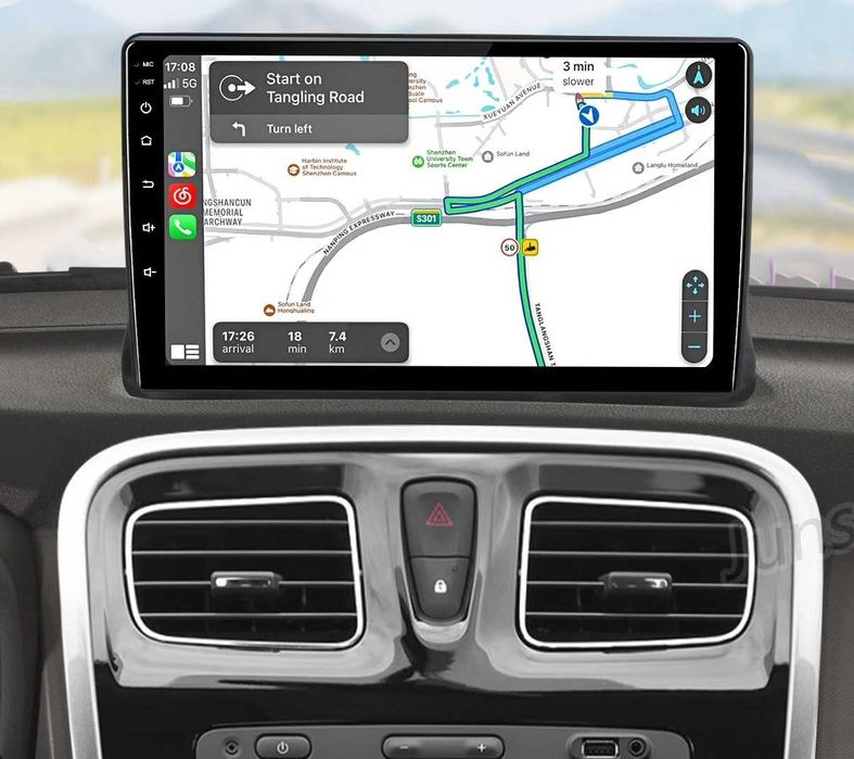 Мултимедия за Dacia Sandero Logan Навигация Android Renault Sandero