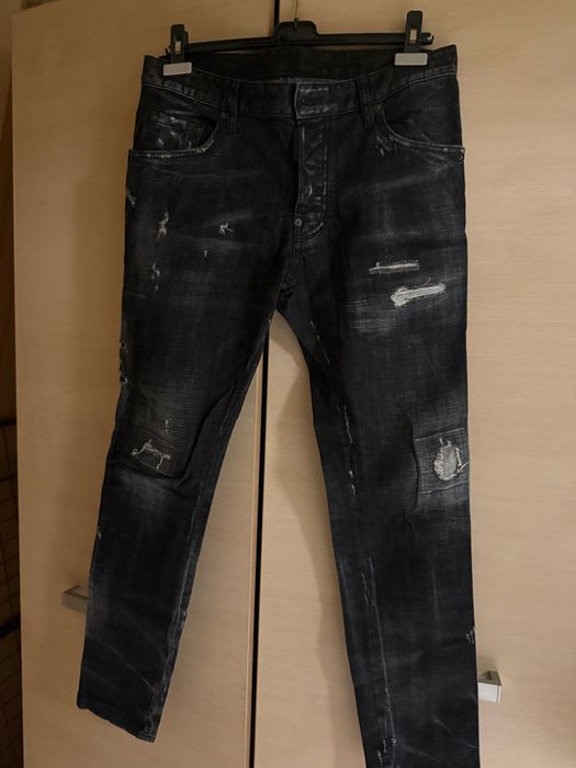 Dsquared2 side-stripe logo skater jeans