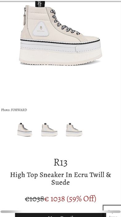 R13 sneaker platforma autentici 37 noi