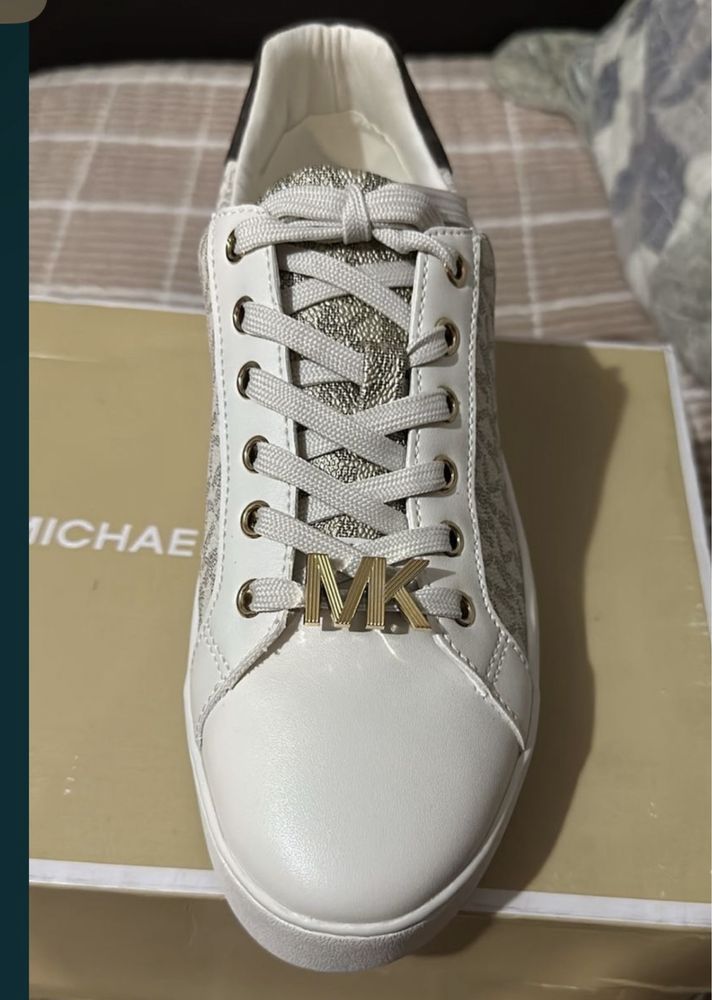 Срочно 40-41 разм.б/у 1раз Кеды оригинал Michael Kors MK Poppy Vanilla