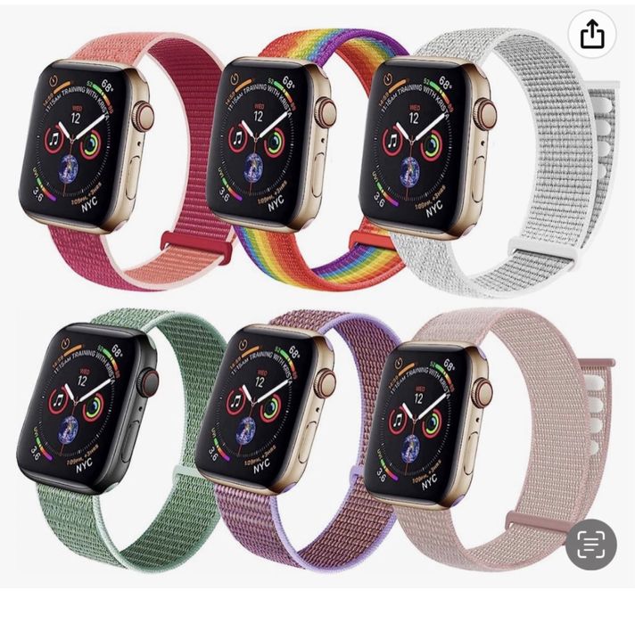 Curea Compatibila Ceas Apple Watch Scai Loop (Textil) Incarcator Cablu