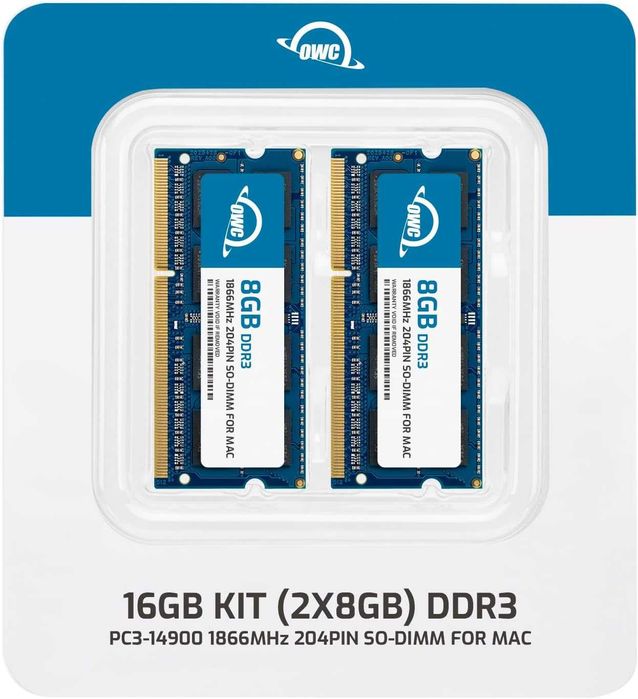 Memorie RAM OWC 16GB (2x8GB) DDR3 1866MHz SO-DIMM, 2 ani garanție