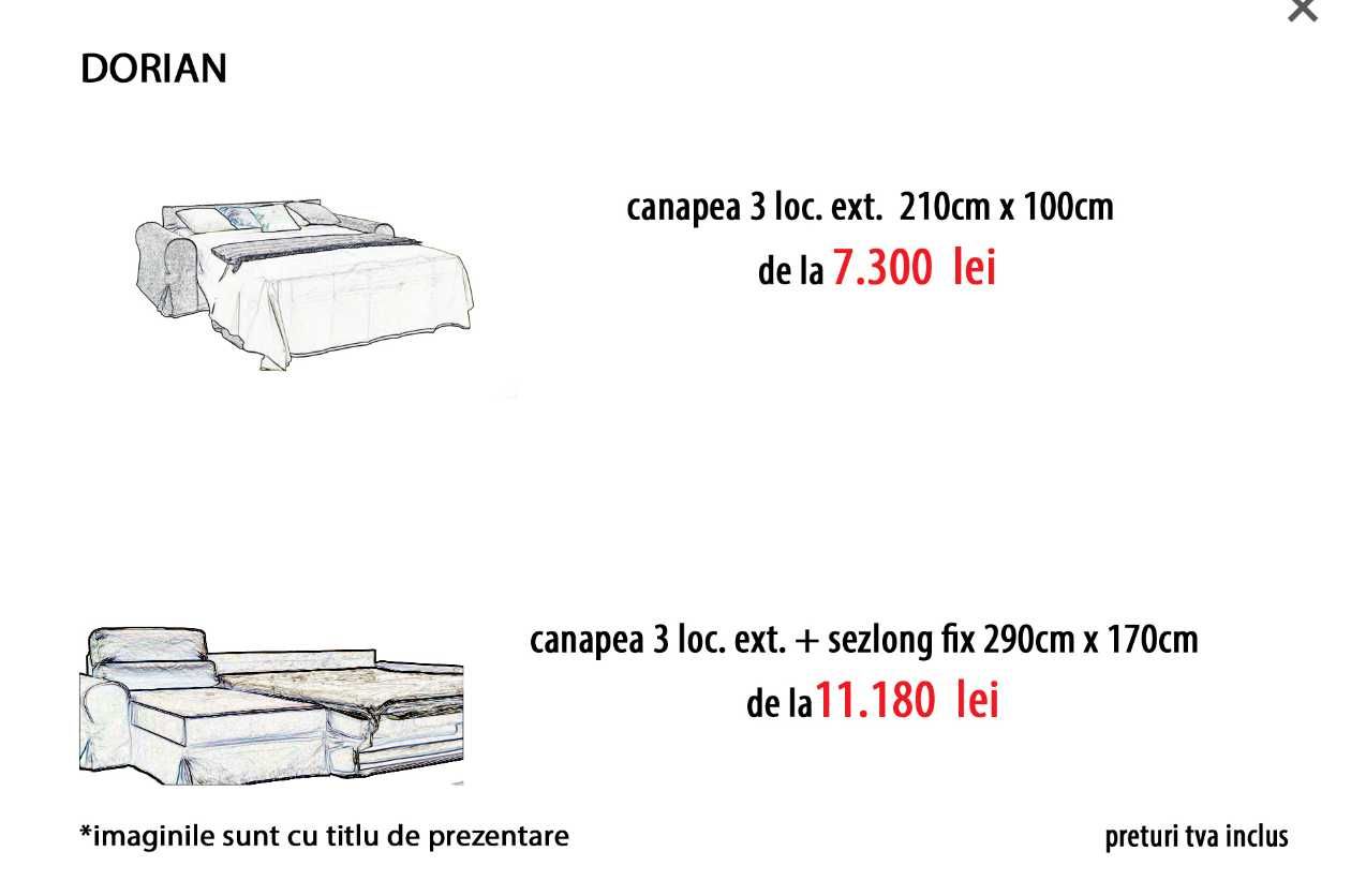 Canapea Divanissimi Dorian