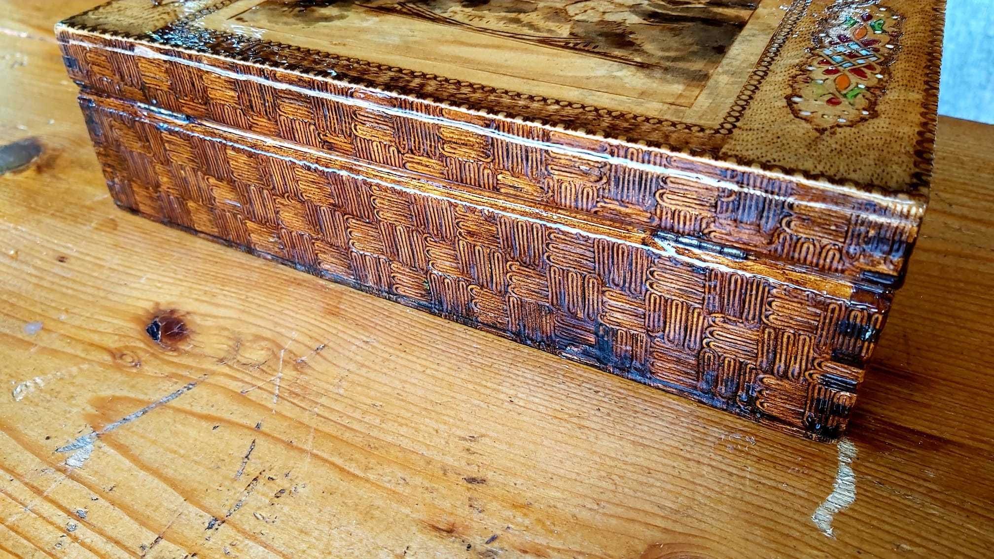Винтидж ръчно изработена кутия, 60-те г