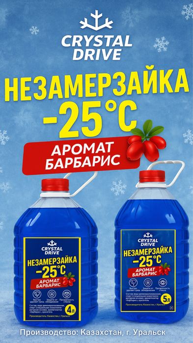 Незамерзайка, зимняя стеклоомывающая жидкость