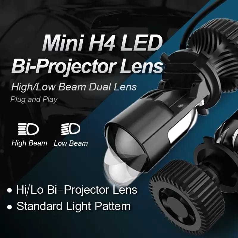 Set de 2 becuri led Xentech Light H4 Bi-Proiector (lupa) 6000k 50w