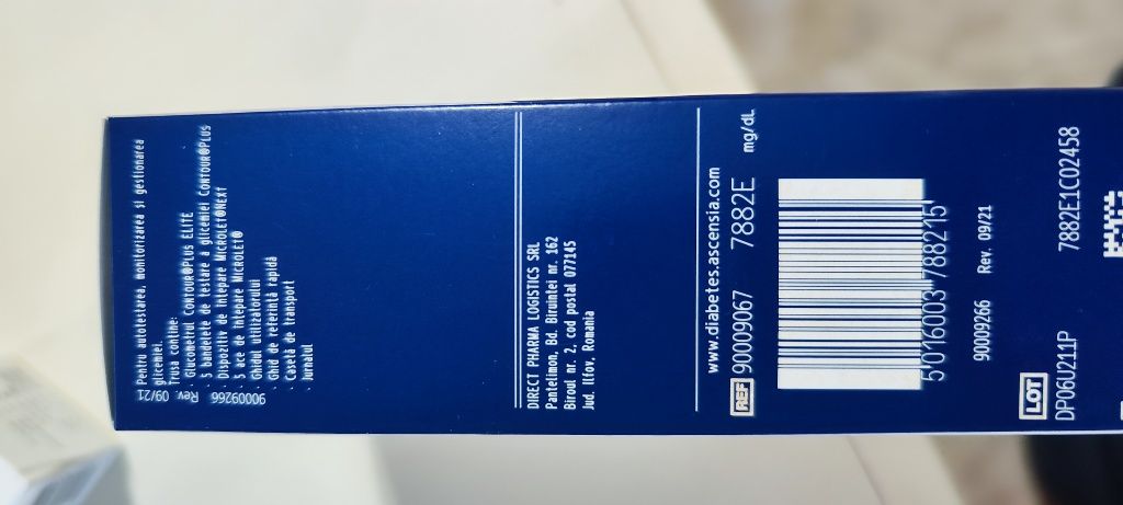 Glucometru( aparat glicemie) Contour Plus Elite+100 teste
