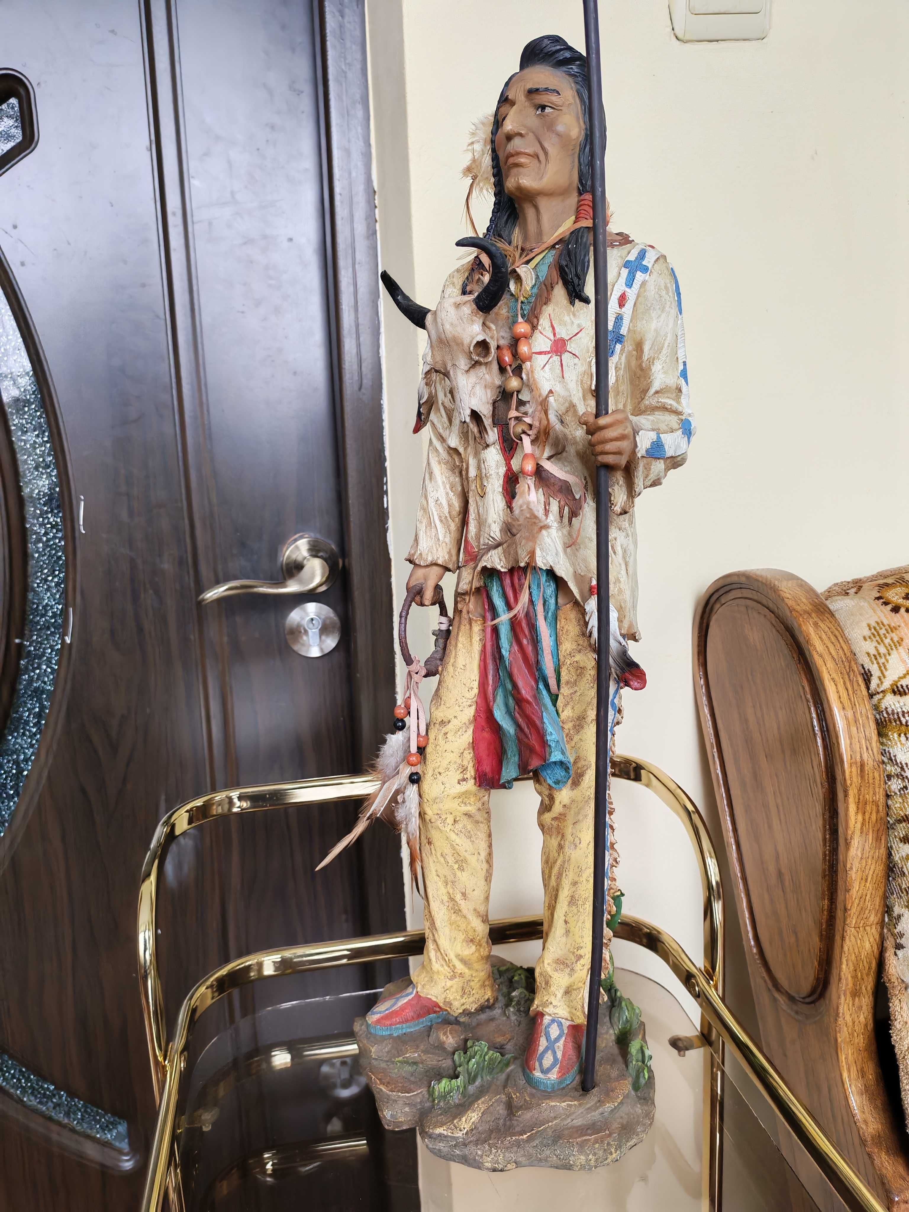 Antichitate - statueta indian de dimensiune mare