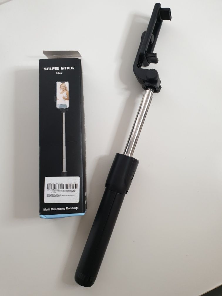 Selfie stick F210 trepied, extensibil, telecomanda Bluetooth