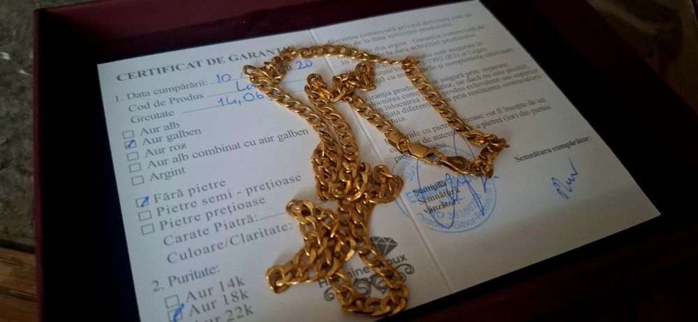 Lănțișor de aur 18k (NOU)