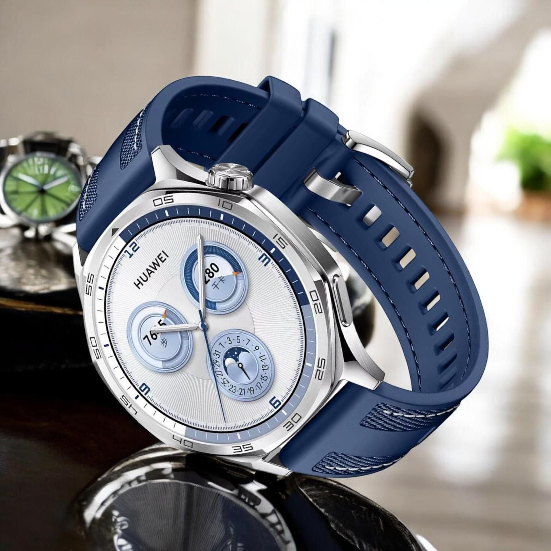 22mm силиконова/найлонова каишка за huawei watch gt5 / gt5 pro – deep