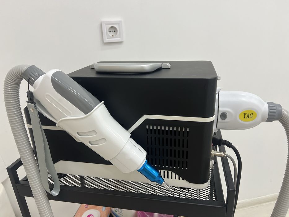 Nd Yag laser за премахване на татуси, перм. грим и Карбонов пилинг