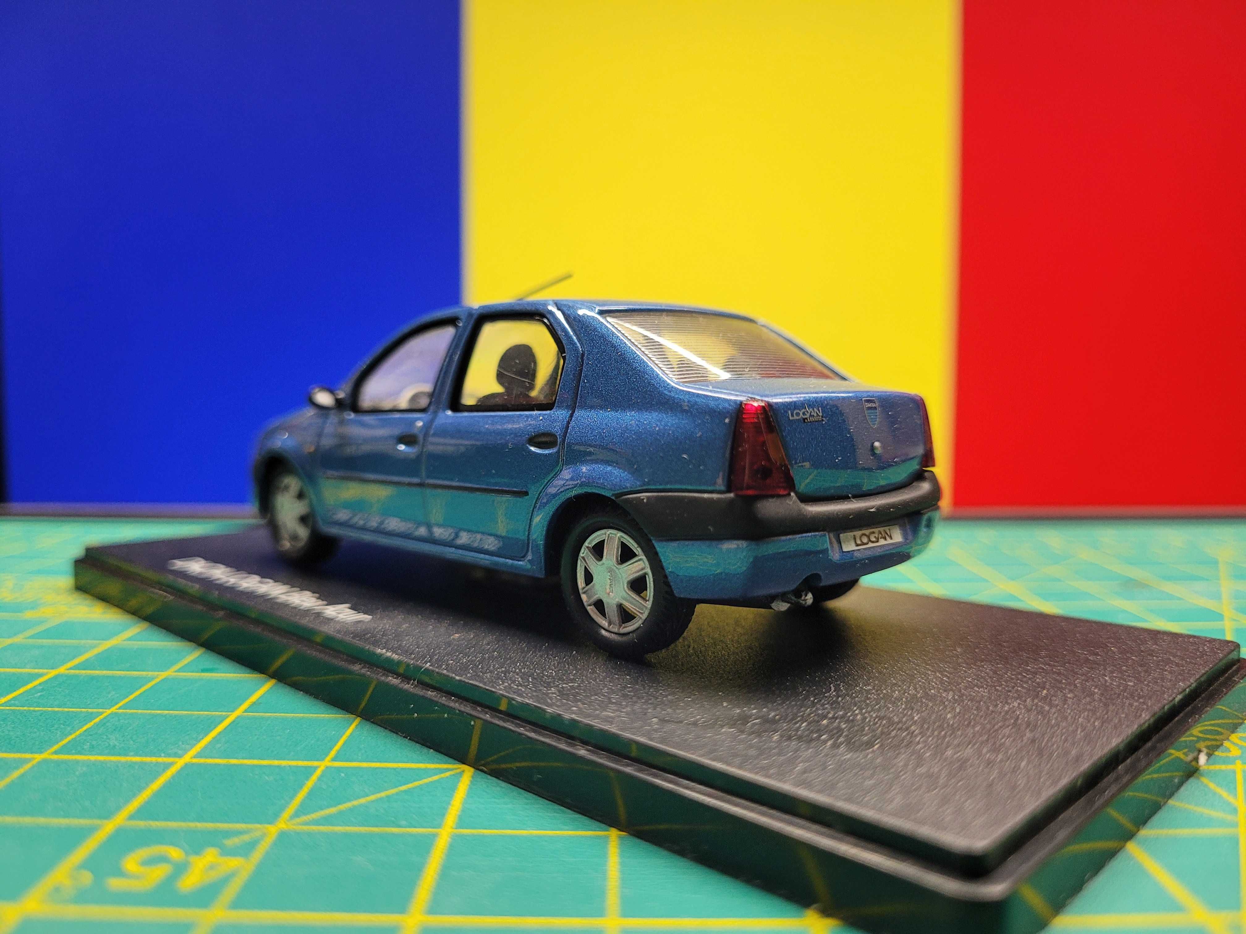 Macheta Dacia Logan Bleu Azur, scara: 1/43