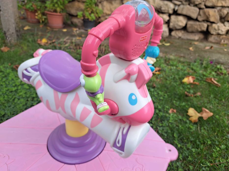 Детско родео Fisher Price Pink Zebra