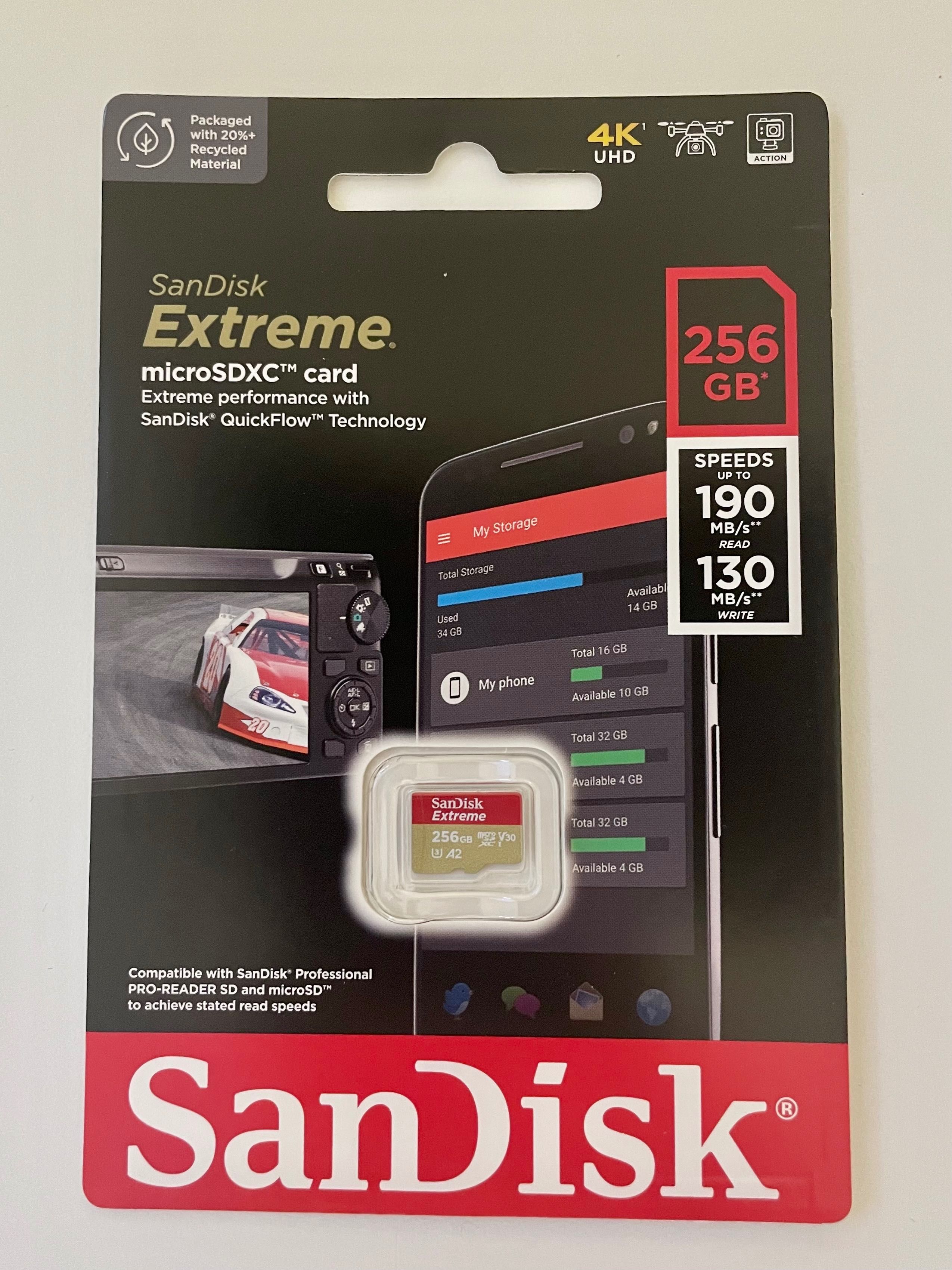 Card de memorie SanDisk Extreme microSDXC 256GB,