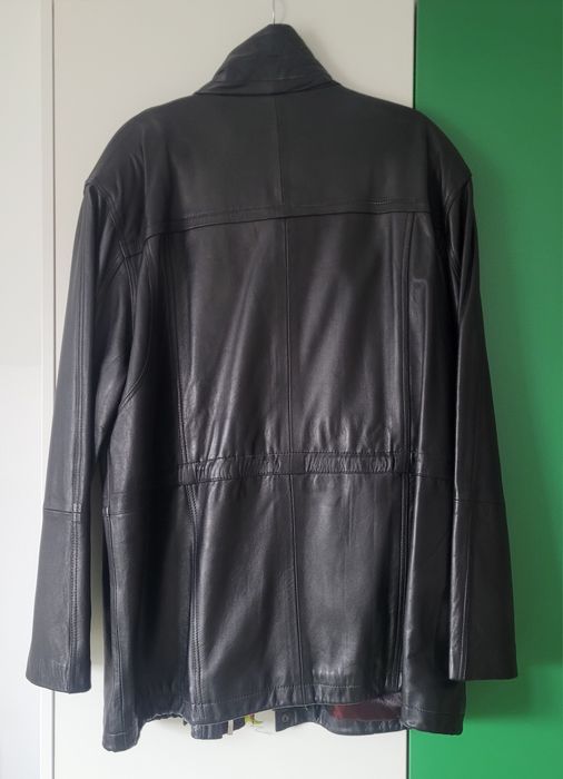 Geaca de piele lunga