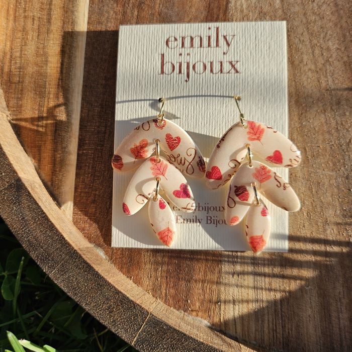 Cercei handmade din lut polimeric